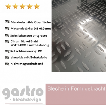 Edelstahl riffelblech_mandorla_trible